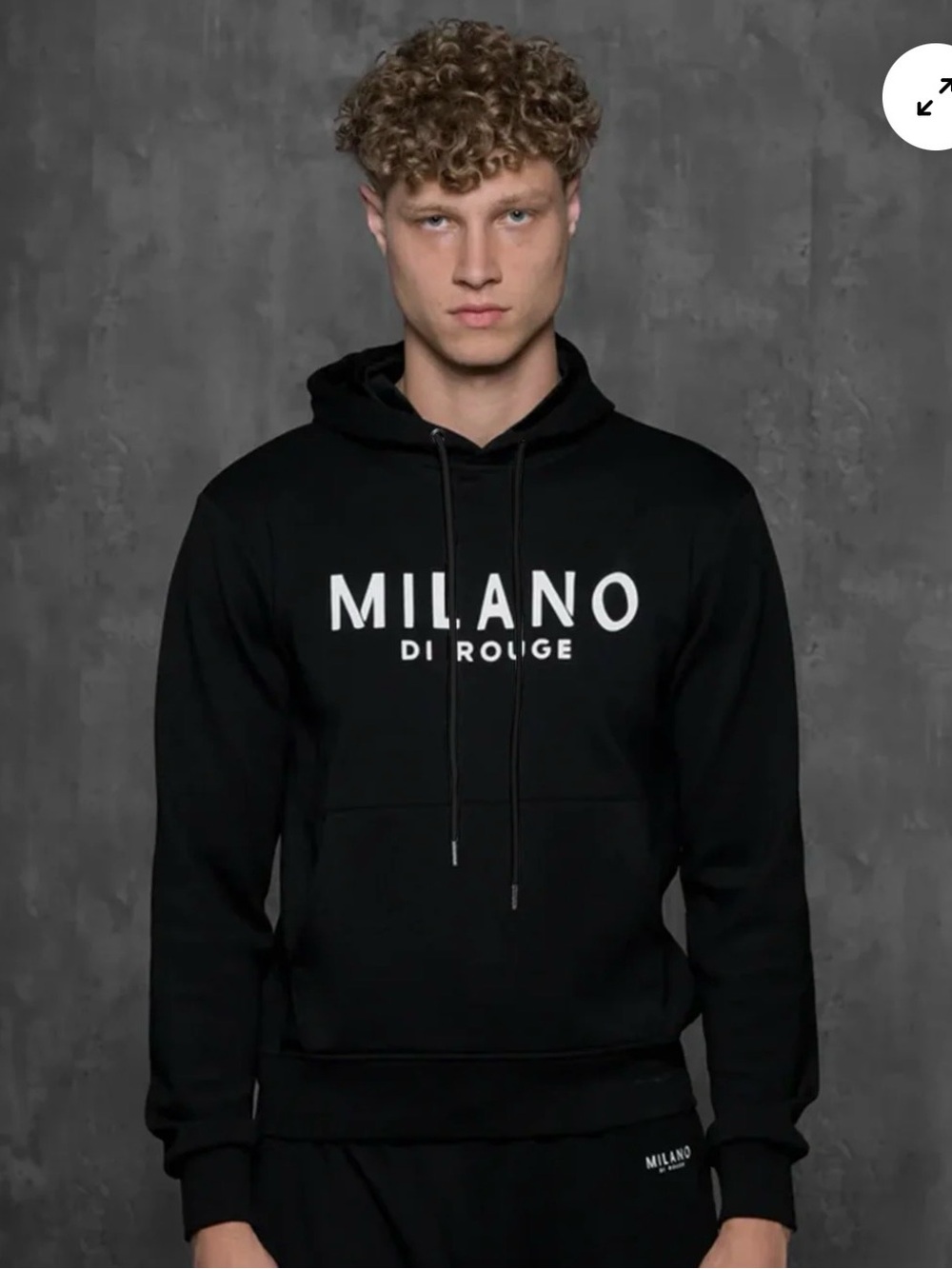 Milano Di Rouge black luxe Hoodie size small